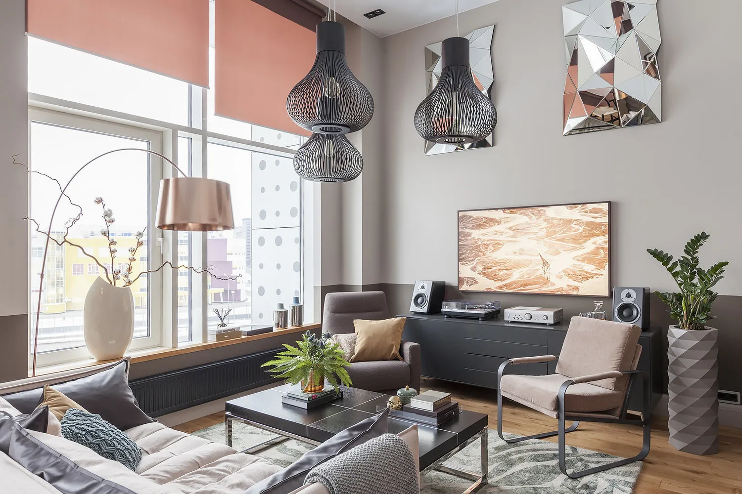 照片：现代客厅，室内装饰，OM设计，Tvoy设计师，S&T建筑师，Aiya设计，OBI，OBI，Studio 20:18，Oh, BOY! INTERIORS – 我们网站上的照片