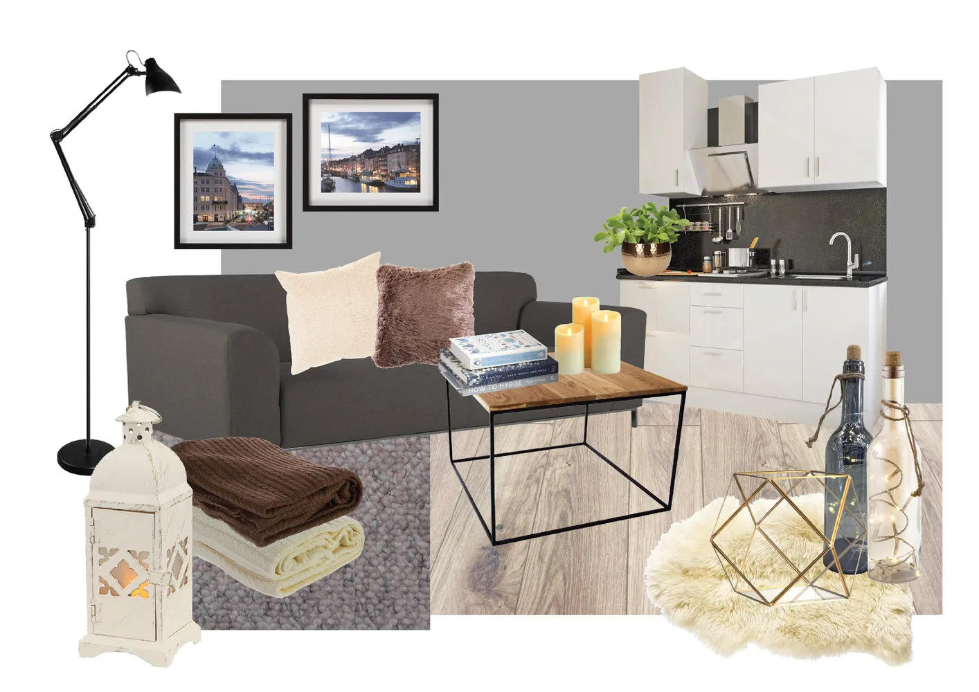 Photo: hygge style, Kitchen and Dining Room, Living Room, Interior Decoration, Tips, Decor Encyclopedia, Leroy Merlin, Hygge – photo on our website