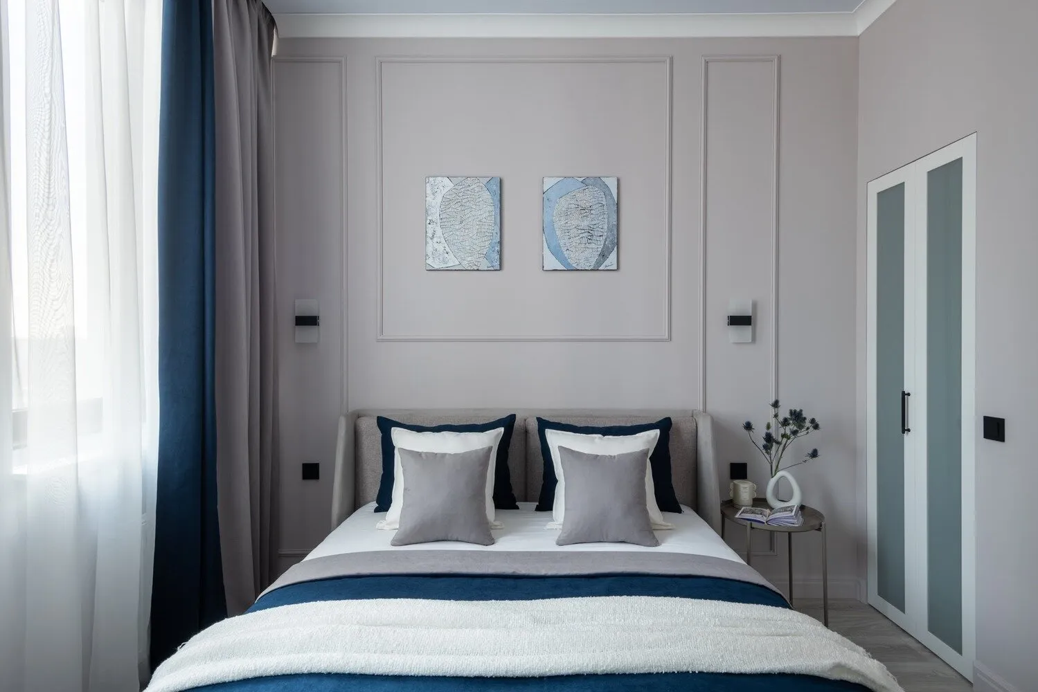 Foto: Dormitorio en estilo moderno, Apartamento, Proyecto de la Semana, Moscú, 40-60 m², Anastasia Lappo, Lappo.Interiors – foto en nuestro sitio web