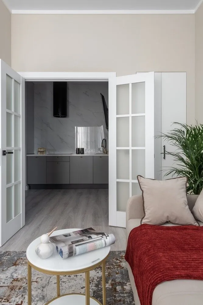 Foto: Cocina y comedor en estilo moderno, Apartamento, Proyecto de la Semana, Moscú, 40-60 m², Anastasia Lappo, Lappo.Interiors – foto en nuestro sitio web