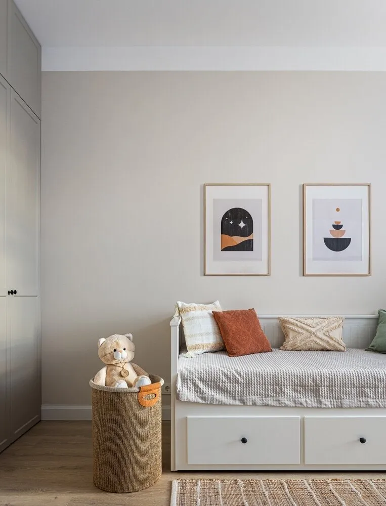 Foto: Habitación infantil en estilo Escandinavo, Moderno, Minimalismo, Apartamento, Proyecto de la semana, Moscú, 2 habitaciones, 60-90 metros, María Pashkevich – foto en nuestro sitio web