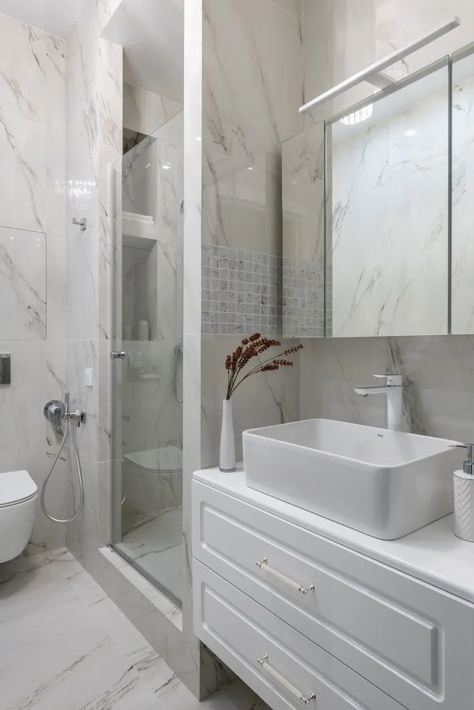 Foto: Baño en estilo moderno, Apartamento, Proyecto de la Semana, Moscú, 40-60 m², Anastasia Lappo, Lappo.Interiors – foto en nuestro sitio web