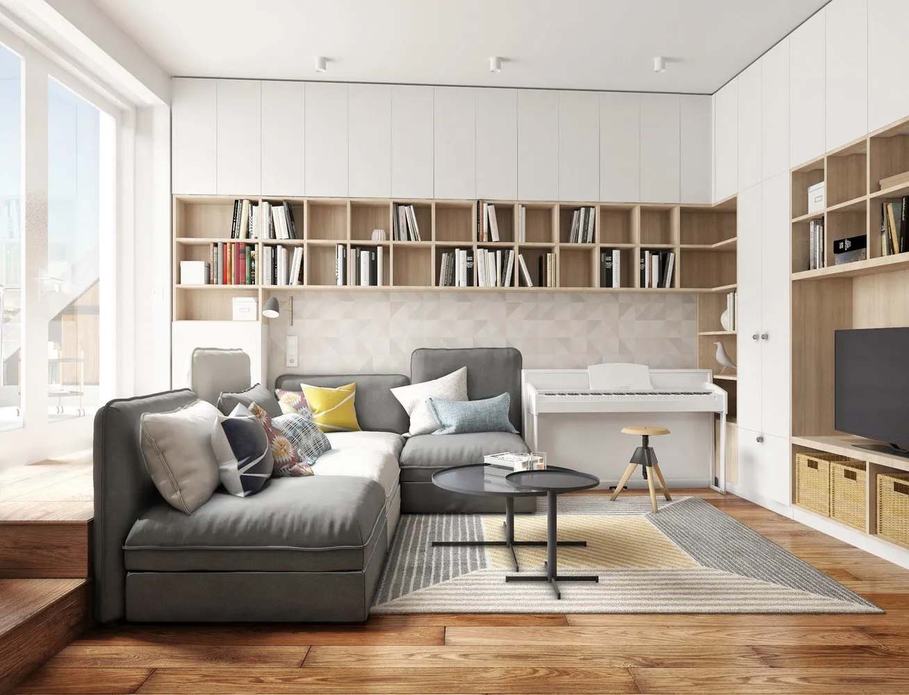 照片:现代风格客厅,指南,设计技巧,EEDS,Anna Pavlovskaya,Natalia Solo,Anna Morozova,Ruslan Prosvirin,Alexandra Gartke,Dasha Tretyakova,Lauri Brothers,Ekaterina Ulanova,Projector Studio – 我们网站上的照片