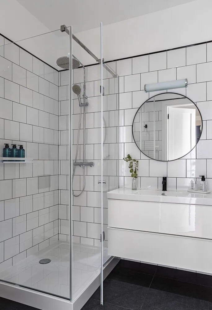 Foto: Baño en estilo Escandinavo, Moderno, Minimalismo, Apartamento, Proyecto de la semana, Moscú, 2 habitaciones, 60-90 metros, María Pashkevich – foto en nuestro sitio web