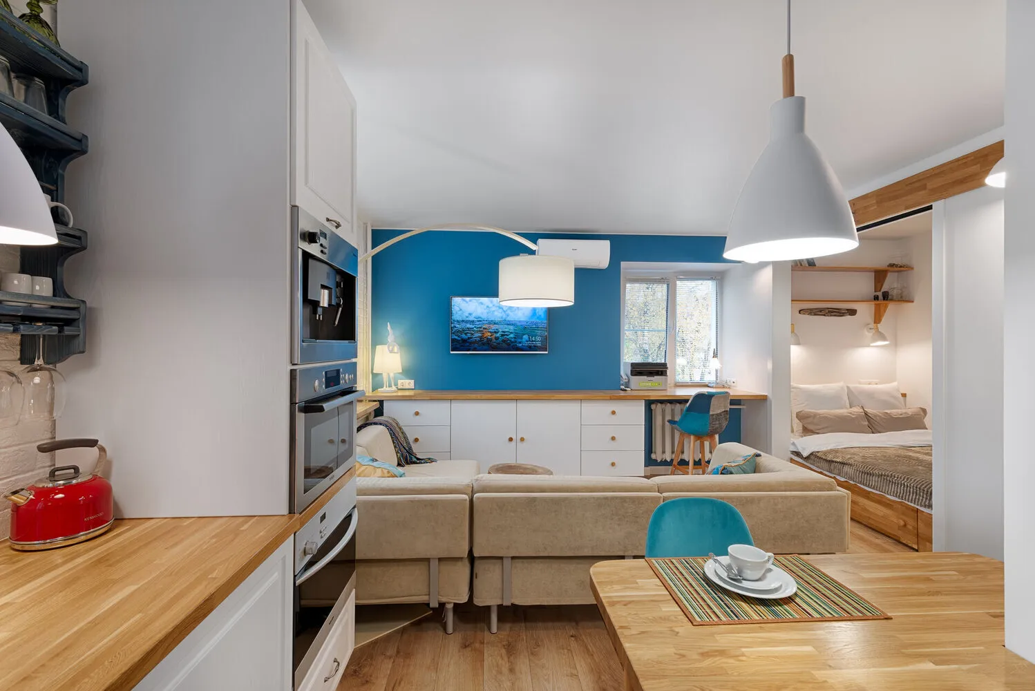 Foto: estilo, Estudio, Diseño de habitación, Estilo de interiores, Diseño de interiores, Consejos, Sin remodelación, Interiores de habitación única, Cómo decorar una habitación doble, Interiores de habitación doble, Cómo hacer que los interiores de una habitación única sean cómodos, Cómo convertir una habitación en dos sin demoler paredes, Convertir una habitación en dos sin demoler paredes, 1 habitación, 2 habitaciones, Cómo convertir una habitación en dos, Cómo convertir una habitación en dos sin demoler paredes, Sin demoler paredes - fotos en nuestro sitio web