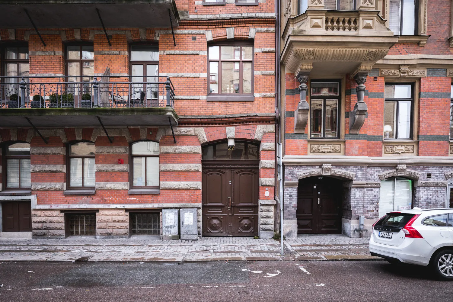 Photo: Bedroom in Scandinavian, Modern, Interior decor, Apartment, Sweden, White, Grey, 2 rooms, 60-90 sqm – photo on our website