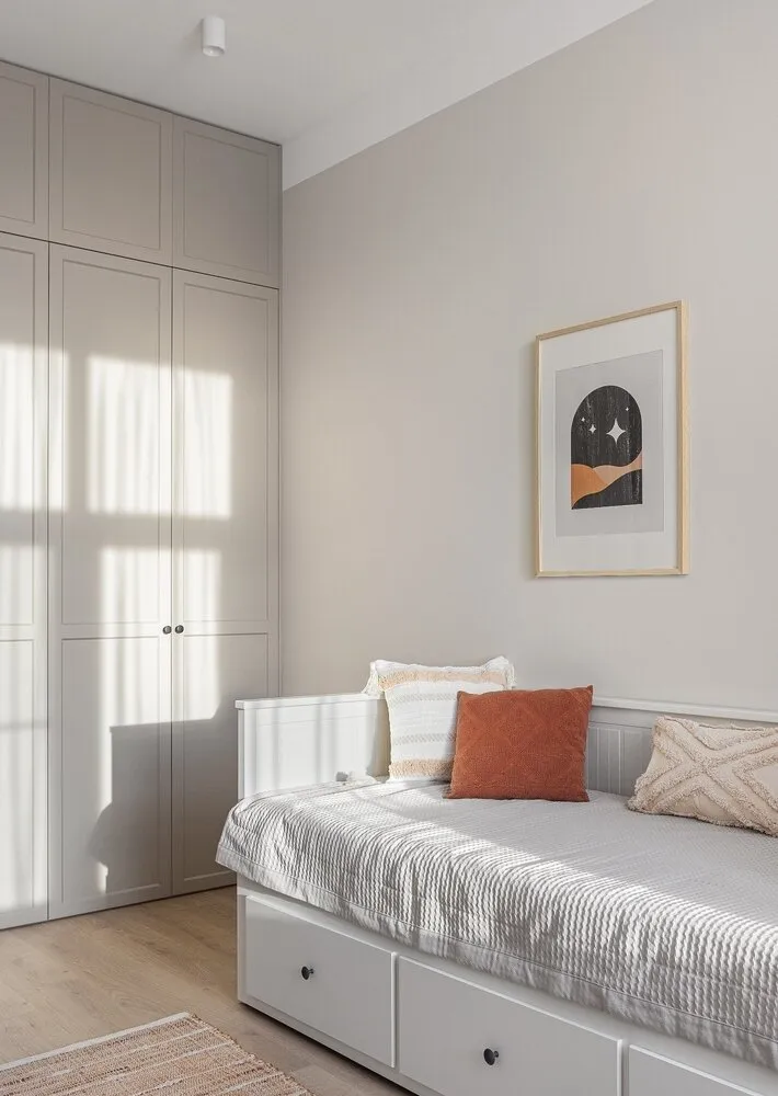 Foto: Habitación infantil en estilo Escandinavo, Moderno, Minimalismo, Apartamento, Proyecto de la semana, Moscú, 2 habitaciones, 60-90 metros, María Pashkevich – foto en nuestro sitio web