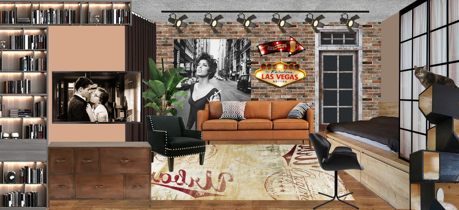 照片：风格布局，公寓，搬家，板式住宅，单间，小于40平方米，Maria Lazich，Leroy Merlin，设计对决，P-44T，Marina Pod'yacheva – 我们网站上的照片