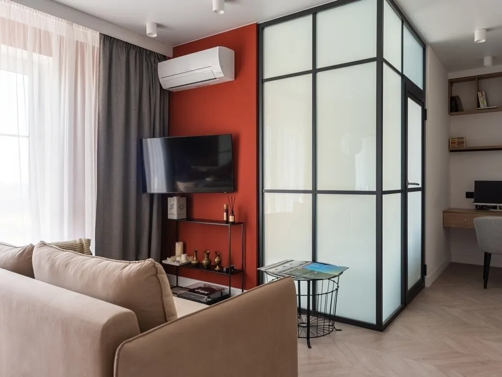 Foto: estilo, Estudio, Diseño de habitación, Estilo de interiores, Diseño de interiores, Consejos, Sin remodelación, Interiores de habitación única, Cómo decorar una habitación doble, Interiores de habitación doble, Cómo hacer que los interiores de una habitación única sean cómodos, Cómo convertir una habitación en dos sin demoler paredes, Convertir una habitación en dos sin demoler paredes, 1 habitación, 2 habitaciones, Cómo convertir una habitación en dos, Cómo convertir una habitación en dos sin demoler paredes, Sin demoler paredes - fotos en nuestro sitio web