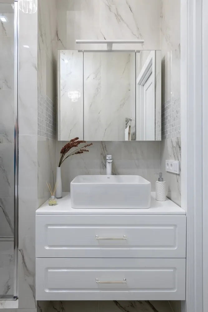 Foto: Baño en estilo moderno, Apartamento, Proyecto de la Semana, Moscú, 40-60 m², Anastasia Lappo, Lappo.Interiors – foto en nuestro sitio web