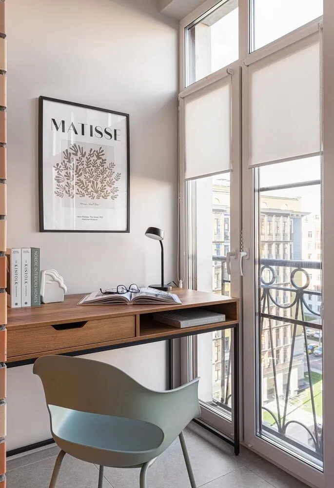 Foto: Balcón en estilo Escandinavo, Moderno, Apartamento, Proyecto de la semana, Moscú, 2 habitaciones, 60-90 metros, María Pashkevich – foto en nuestro sitio web