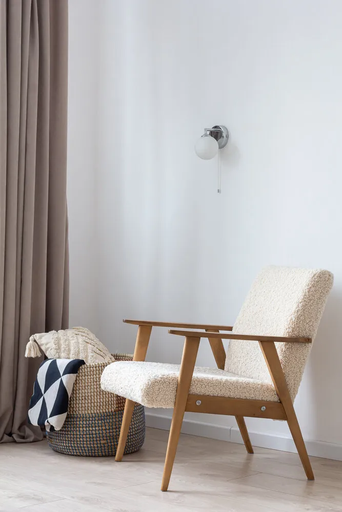 Foto: Dormitorio en estilo Minimalismo, Moderno, Vivienda pequeña, Apartamento, San Petersburgo, 1 habitación, menos de 40 metros, Olga Kaposova – fotos en nuestro sitio web