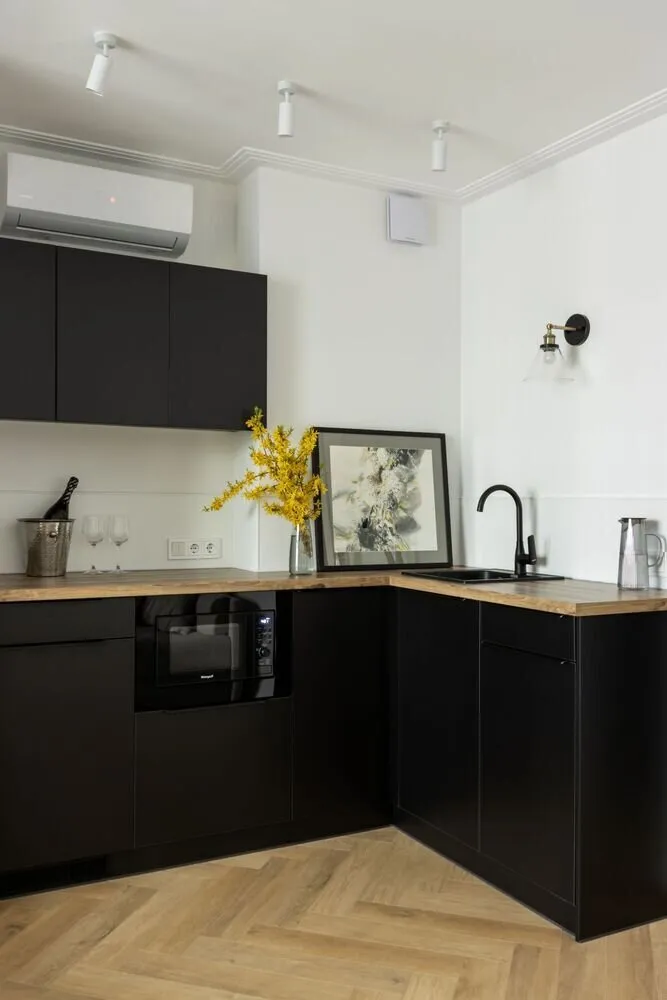 Foto: estilo moderno, vivienda de bajo espacio, apartamento, proyecto del día, San Petersburgo, edificio de panel, 1 habitación, hasta 40 metros, María Kachkina – foto en nuestro sitio web