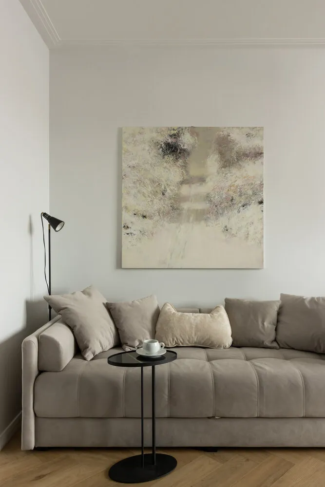 Foto: estilo moderno, vivienda de bajo espacio, apartamento, proyecto del día, San Petersburgo, edificio de panel, 1 habitación, hasta 40 metros, María Kachkina – foto en nuestro sitio web