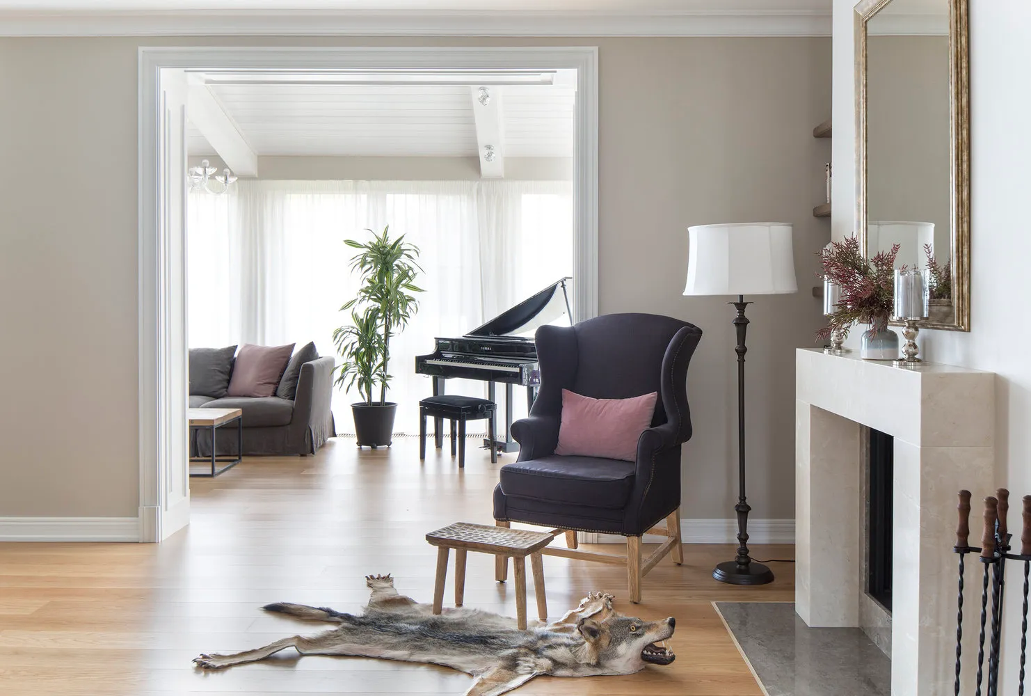 图片：普罗旺斯和乡村风格客厅，古典，房屋，每周项目，莫斯科地区，4个房间或更多，超过90平方米，伊琳娜·特拉夫金娜，纳塔莉亚·塔拉谢维奇 – 我们网站上的照片