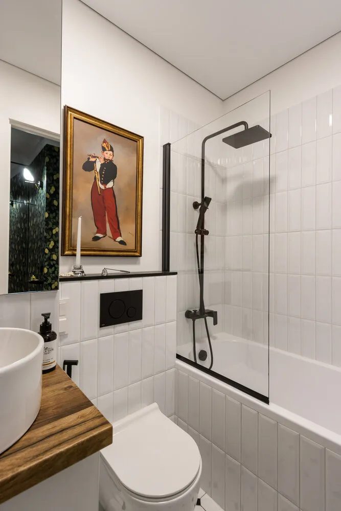 Foto: estilo moderno, vivienda de bajo espacio, apartamento, proyecto del día, San Petersburgo, edificio de panel, 1 habitación, hasta 40 metros, María Kachkina – foto en nuestro sitio web