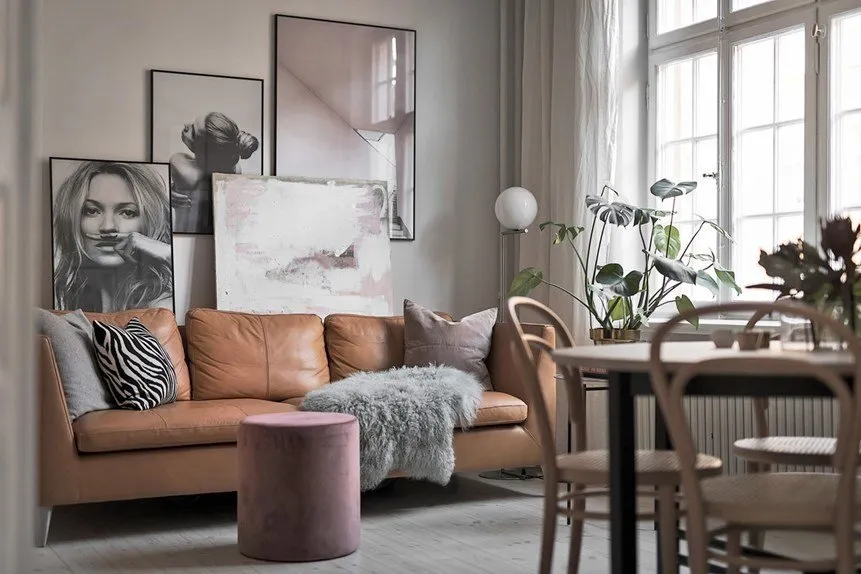 照片：北欧风格，室内装饰，紧凑型公寓，公寓，瑞典 – 我们网站上的照片