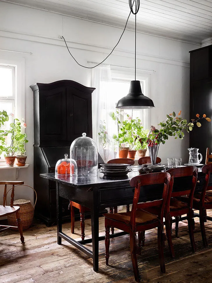 照片：普罗旺斯和乡村风格厨房与餐厅——我们网站上的照片