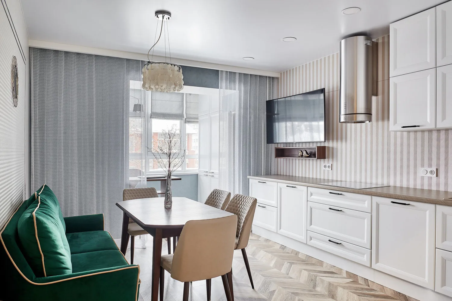 Photo: Kitchen and Dining Room in Modern Style, Entrance, Guide, Inna Velichko, Dasha Ukhlinova, Design Hacks, Mango Studio, Interior Encyclopedia, Evgenia Makarova, Olga Katyuk, Anastasia Marchenko, Irina Reichers Studio, Nina Ivanenko, Julia Grabko, Elena Teplova, VizDiz – photo on our website