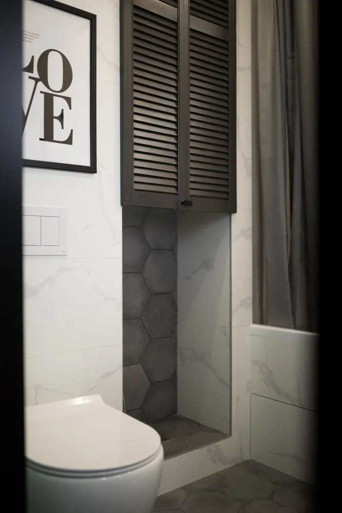 Photo: Bathroom in Modern Style, Entrance, Guide, Inna Velichko, Dasha Ukhlinova, Design Hacks, Mango Studio, Interior Encyclopedia, Evgenia Makarova, Olga Katyuk, Anastasia Marchenko, Irina Reichers Studio, Nina Ivanenko, Julia Grabko, Elena Teplova, VizDiz – photo on our website