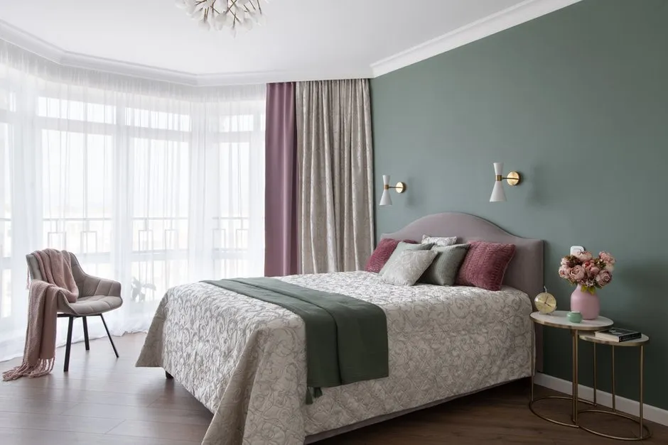 照片:现代、混搭风格卧室,公寓,技巧,2间房,60-90平方米,尤莉亚·戈尔布诺娃 – 我们网站上的照片