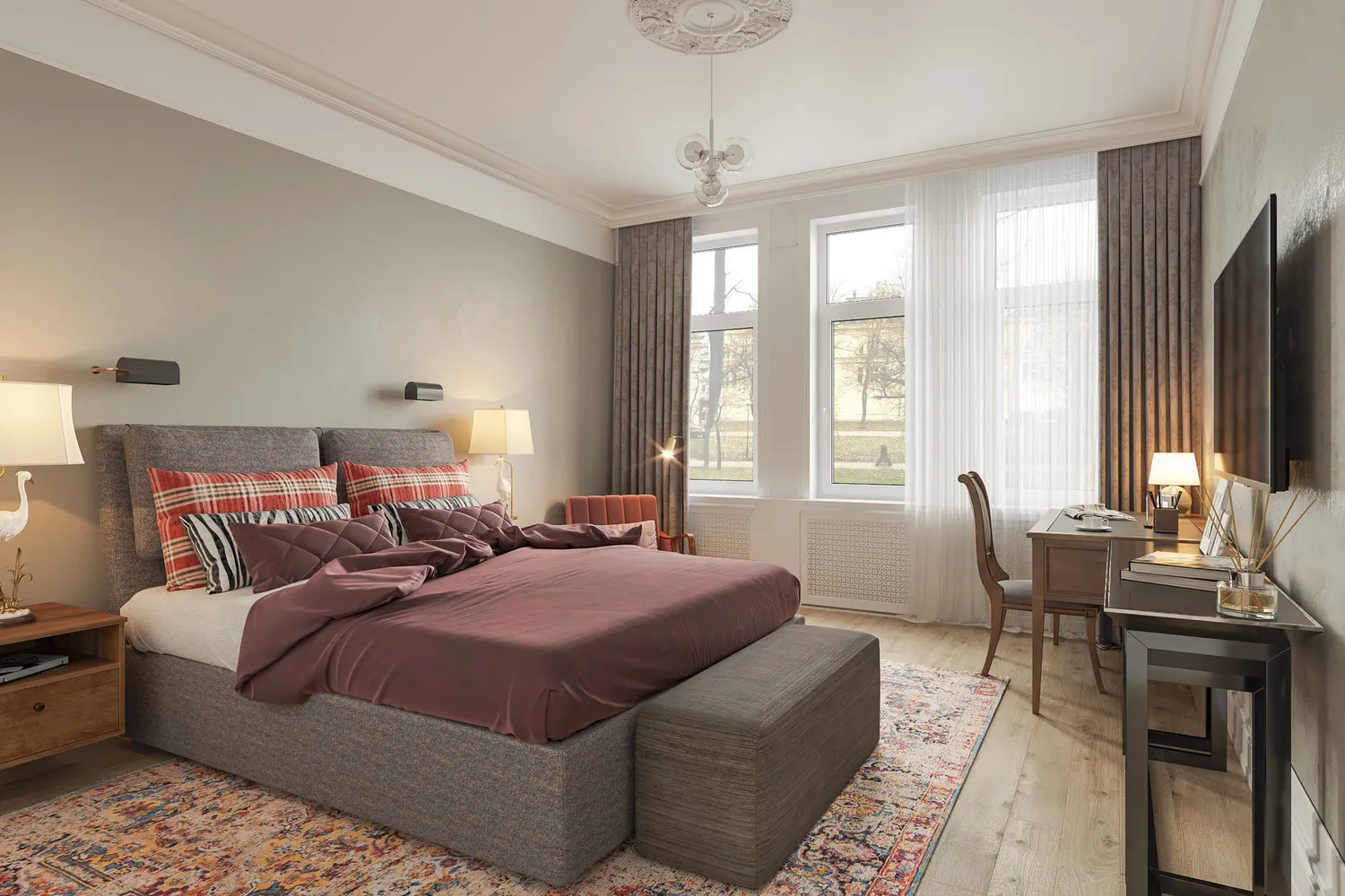 Foto: Modernes Stil, Schlafzimmer, Tipps, Psychologe, Ira Kamarchina, was sagt Ihr Schlafzimmer über Sie – Foto auf unserer Website