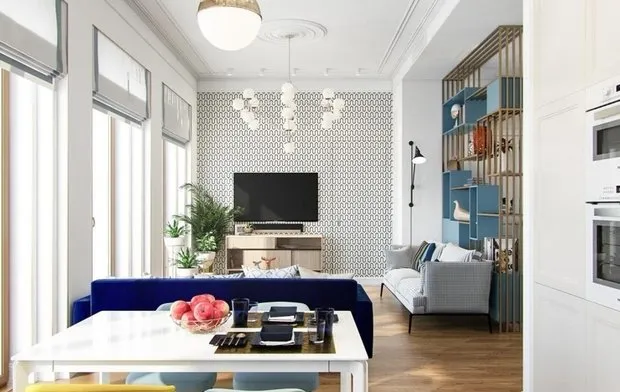 照片:北欧风格客厅,指南,Dasha Ukhlinova,Design Hack,Studio 3.14,Int2 Architecture,Ariana Ahmad,Tatiana Karyakina,Alena Chekalina,Olga Solnyshkova,Julia Belayeva,Maria Chirkina,隐藏门 – 我们网站上的照片