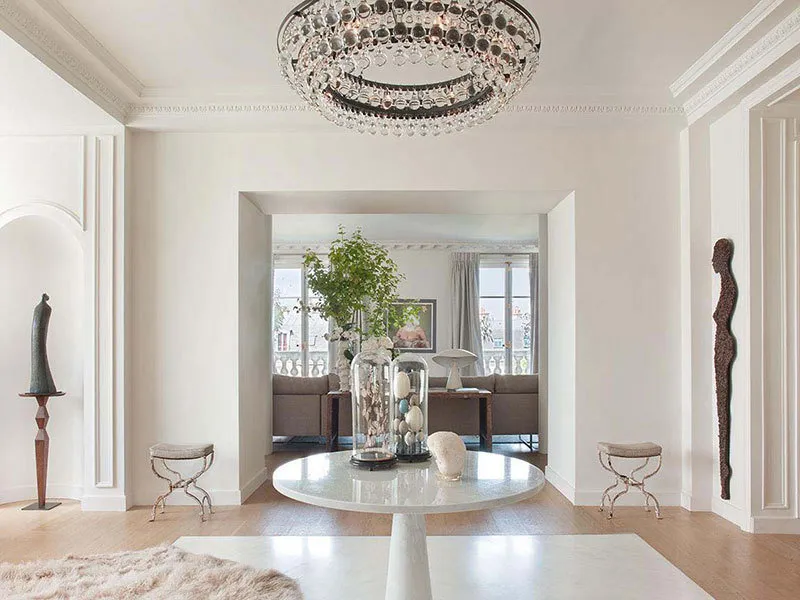 照片：古典风格的门厅，现代风格，室内装饰，法国巴黎 – 我们网站上的照片