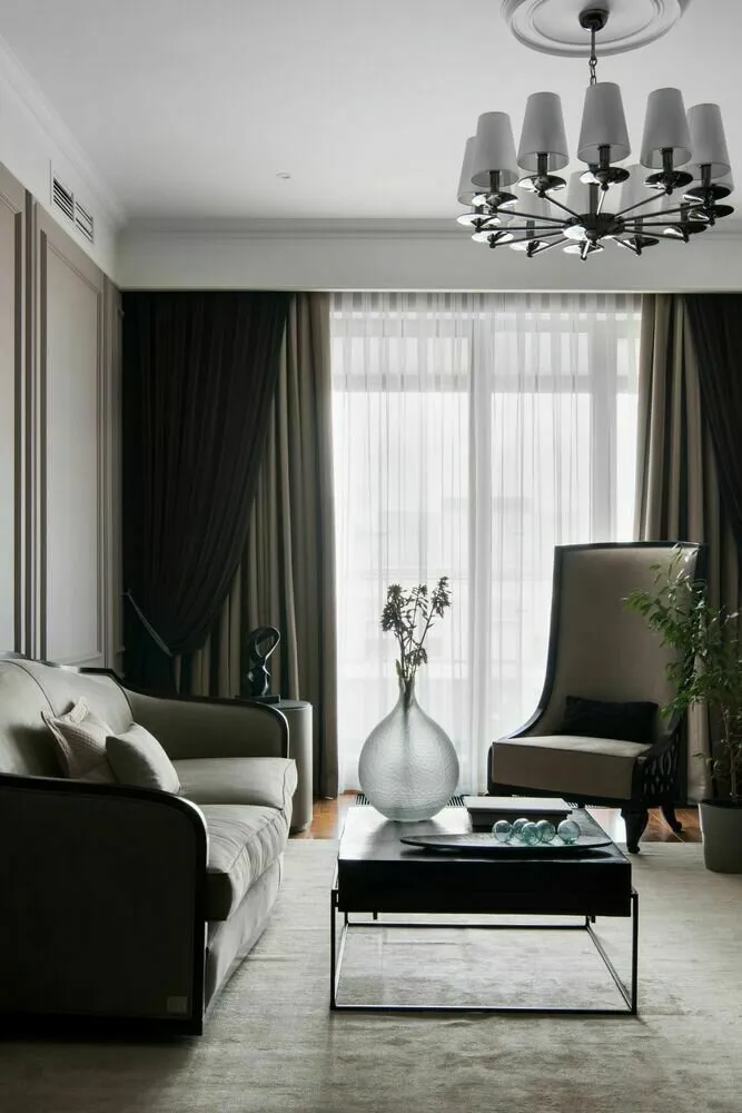 Foto: Sala de estar estilo clásico, Proyecto de la semana, Más de 90 metros cuadrados – fotos en nuestro sitio web