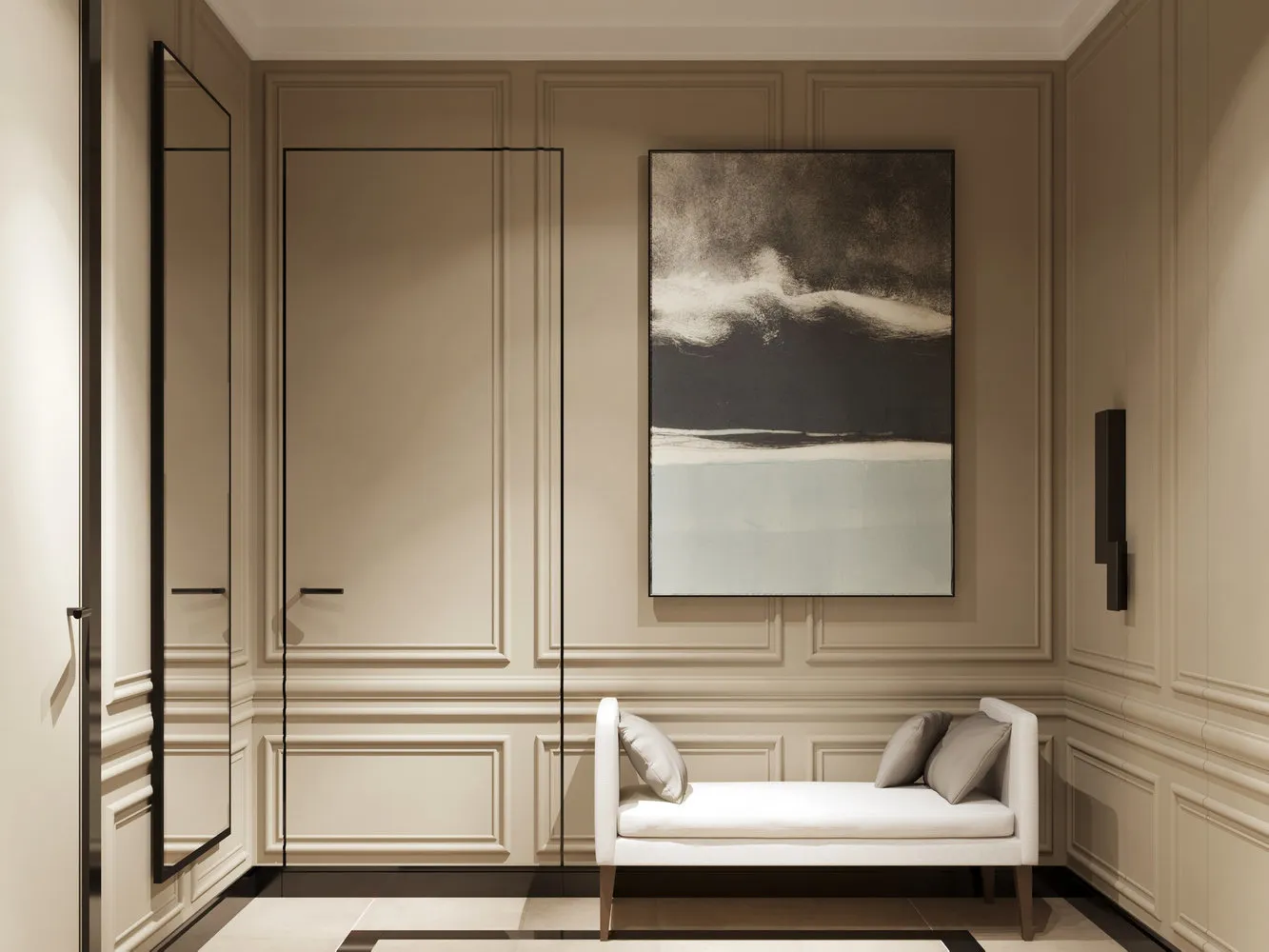 照片:现代风格过道,指南,Dasha Ukhlinova,Design Hack,Studio 3.14,Int2 Architecture,Ariana Ahmad,Tatiana Karyakina,Alena Chekalina,Olga Solnyshkova,Julia Belayeva,Maria Chirkina,隐藏门 – 我们网站上的照片