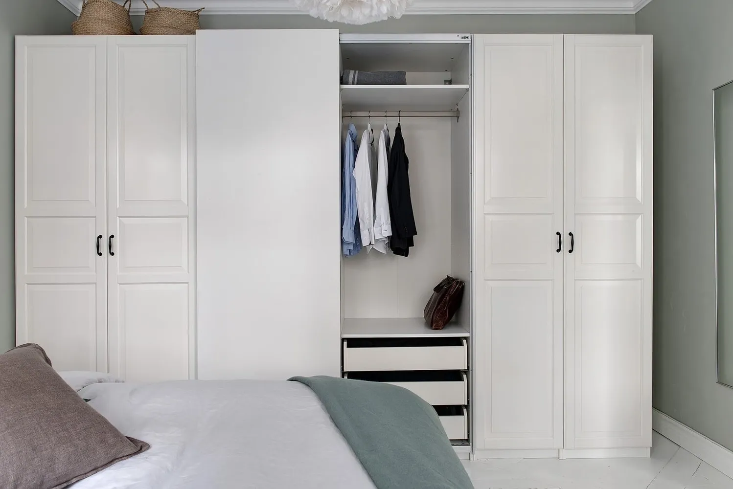 照片：斯堪的纳维亚风格卧室，室内装饰，公寓，瑞典，2个房间，40-60平方米，Alvhem – 我们网站上的照片