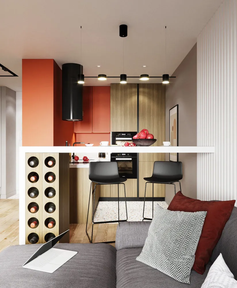 Photo: Kitchen and Dining Room in Modern Style, Entrance, Guide, Inna Velichko, Dasha Ukhlinova, Design Hacks, Mango Studio, Interior Encyclopedia, Evgenia Makarova, Olga Katyuk, Anastasia Marchenko, Irina Reichers Studio, Nina Ivanenko, Julia Grabko, Elena Teplova, VizDiz – photo on our website