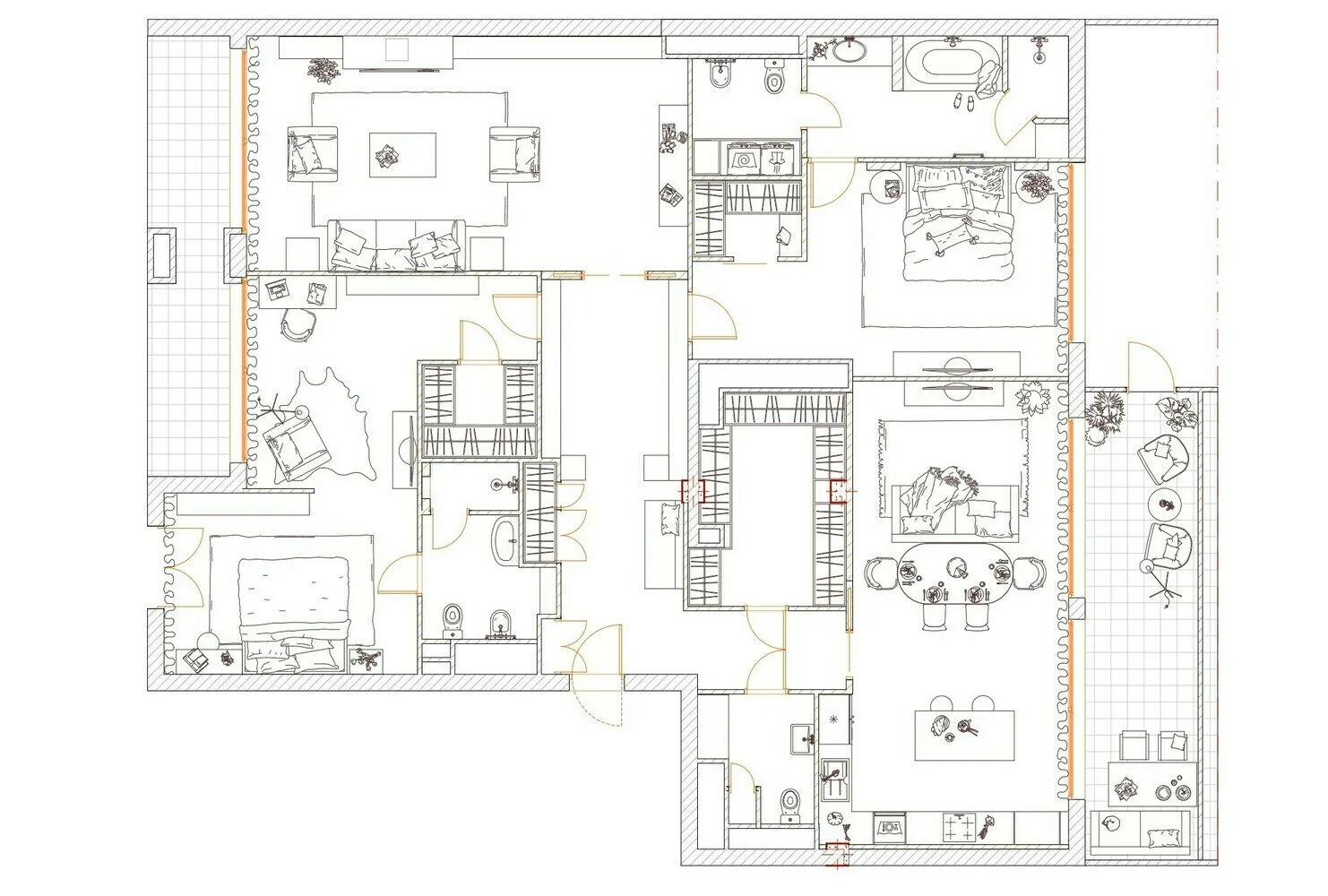 Foto: Planos estilo clásico, Proyecto de la semana, Más de 90 metros cuadrados – fotos en nuestro sitio web