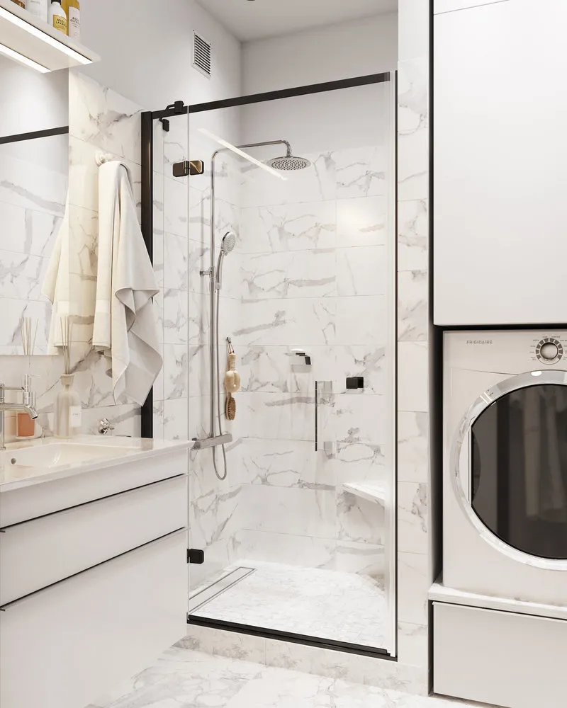 Photo: Bathroom in Modern Style, Entrance, Guide, Inna Velichko, Dasha Ukhlinova, Design Hacks, Mango Studio, Interior Encyclopedia, Evgenia Makarova, Olga Katyuk, Anastasia Marchenko, Irina Reichers Studio, Nina Ivanenko, Julia Grabko, Elena Teplova, VizDiz – photo on our website