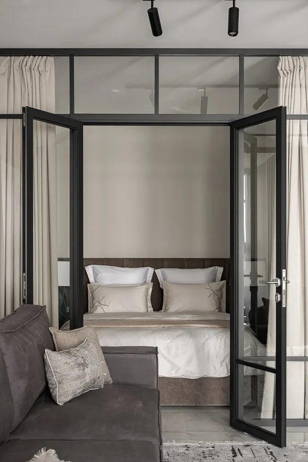 Foto: estilo moderno, apartamento, estudio, proyecto de la semana, Margarita Melnikova, 40-60 metros cuadrados – foto en nuestro sitio web