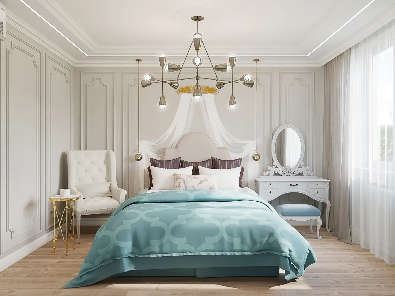 照片:北欧风格卧室、技巧 – 网站上的照片