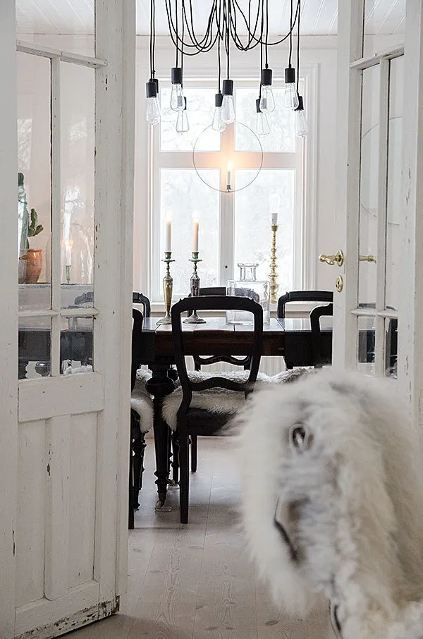Photo : Cuisine et salle à manger en style scandinave, Décoration d'intérieur, Maison, Suède, Dacha – photo sur notre site