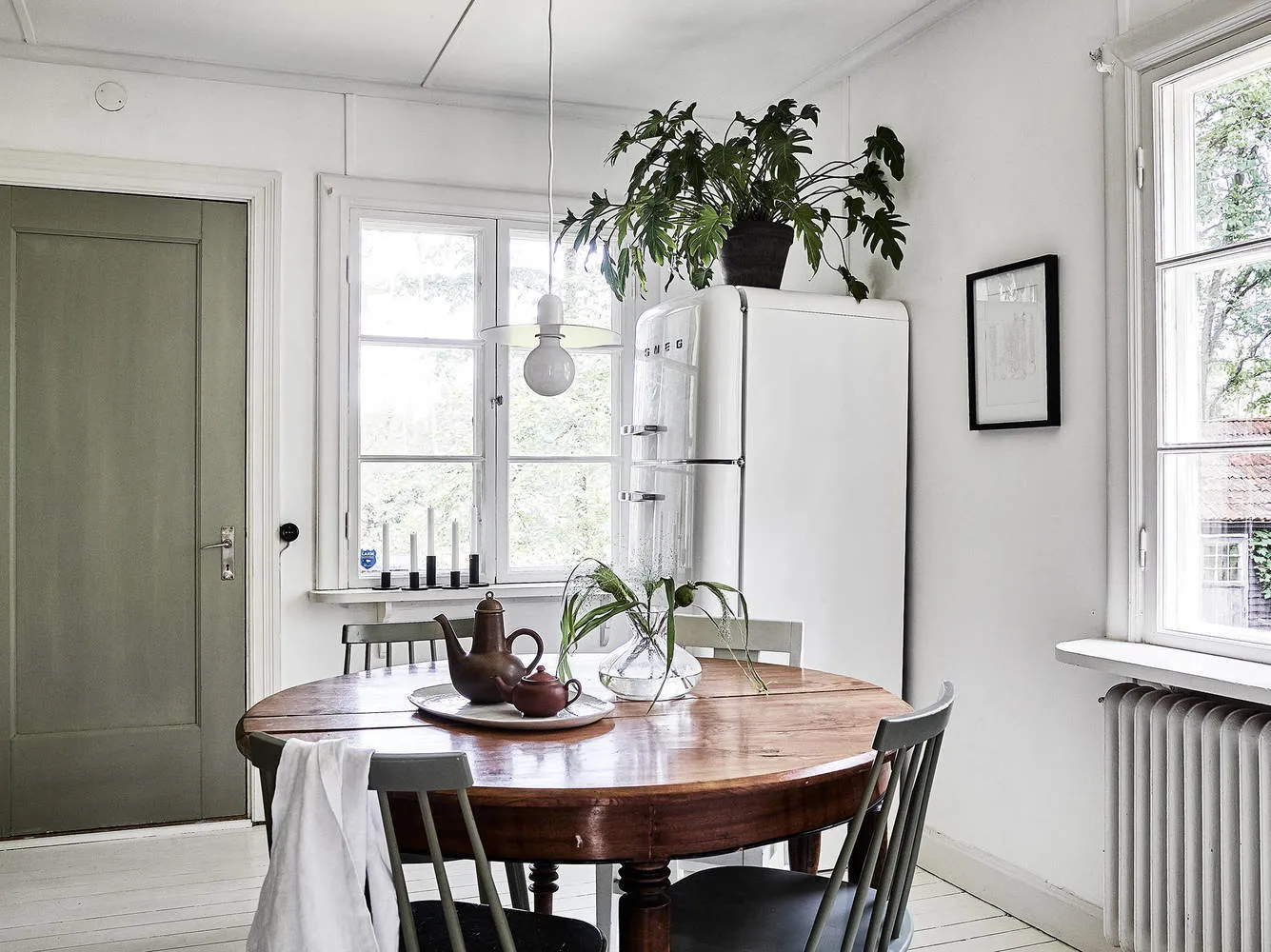 Photo: Kitchen and dining room in Scandinavian style, Interior decoration, House, Cottage, House and cottage – photo on our site