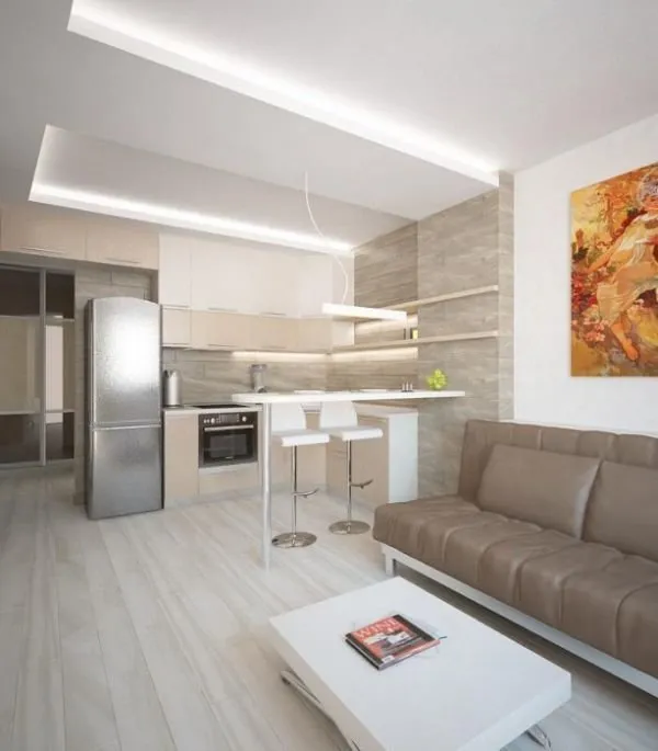 照片:现代风格厨房和餐厅,网站上的照片