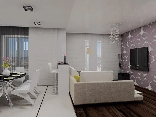 照片:现代风格客厅,网站上的照片