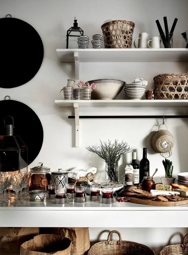 照片:北欧风格厨房和餐厅、室内装饰、家居、新年、北欧风格室内、芬兰、超过90平方米、如何为新年装饰室内——我们网站上的照片