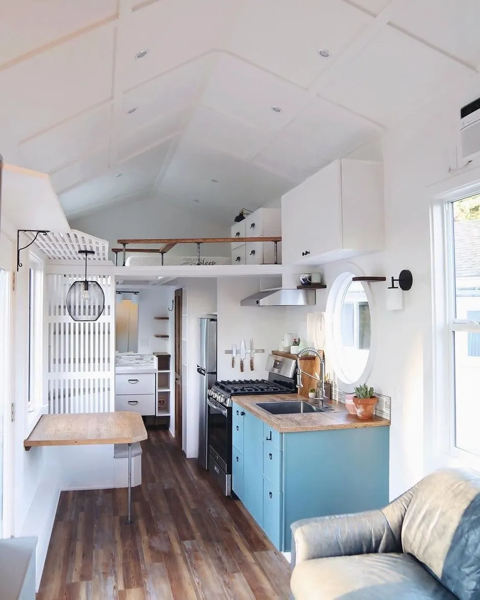 Photo: Scandinavian Kitchen and Dining Room, Loft, Interior decor, Apartment, House, Architecture, Floor plans, Minimalism, Eco, up to 40 sq meters – photo on our website