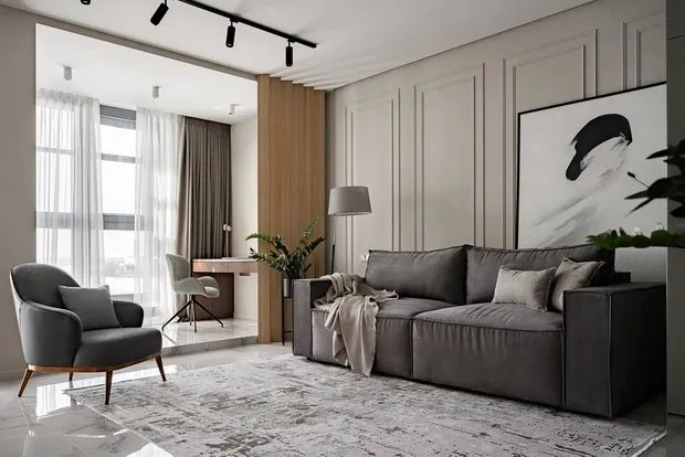 Foto: estilo moderno, apartamento, estudio, proyecto de la semana, Margarita Melnikova, 40-60 metros cuadrados – foto en nuestro sitio web