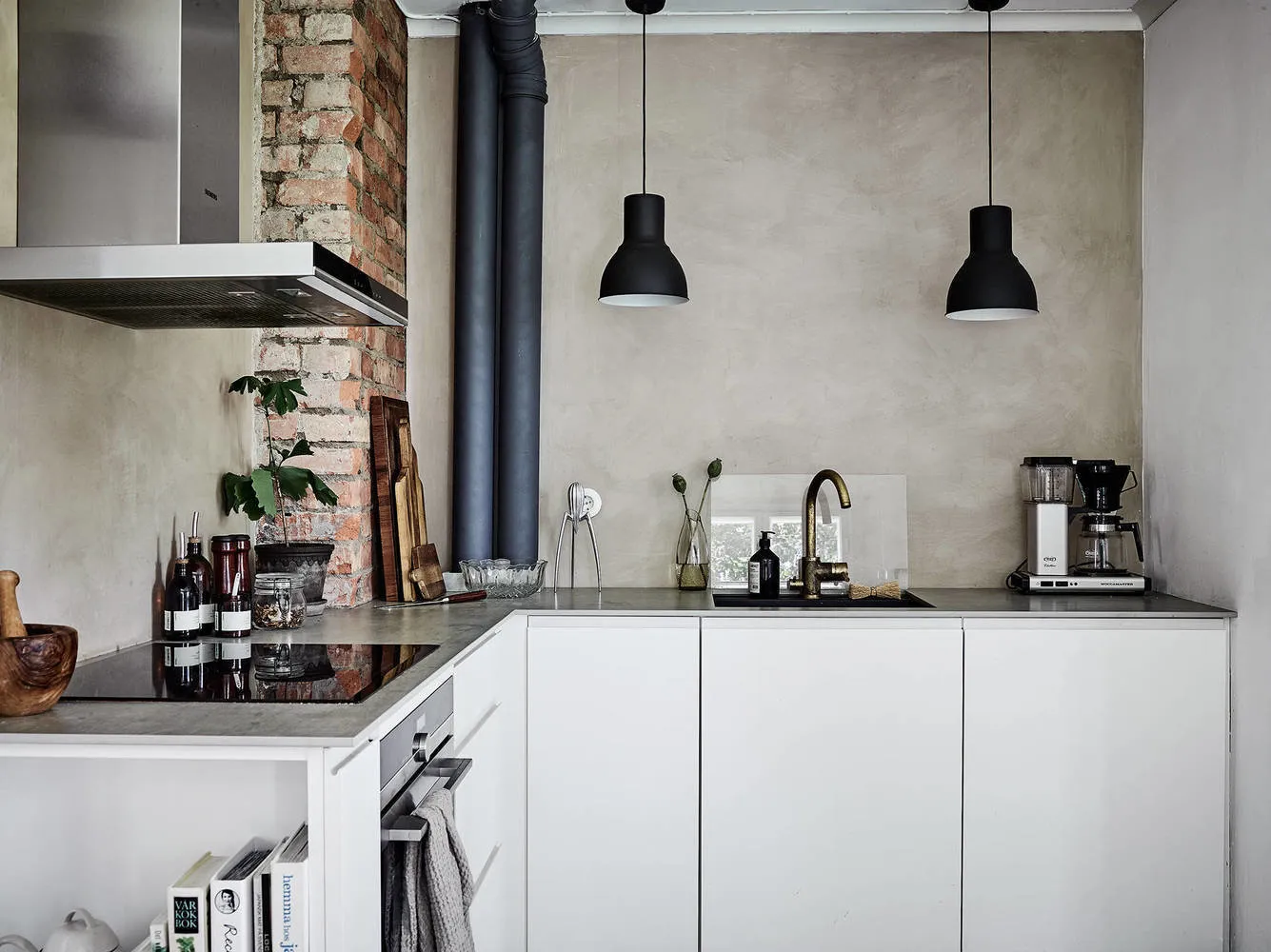 Photo: Kitchen and dining room in Scandinavian style, Interior decoration, House, Cottage, House and cottage – photo on our site