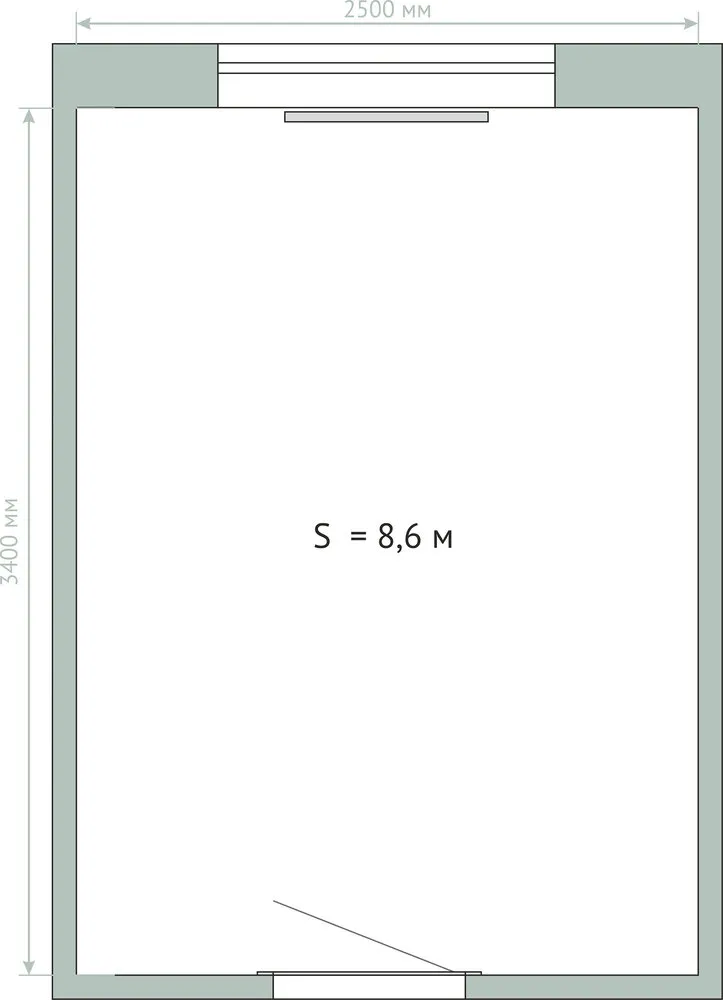 8.6平方米卧室布局，41平方米两居室公寓，板式房屋系列1-335
