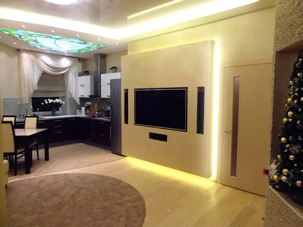 照片:现代风格客厅,网站上的照片