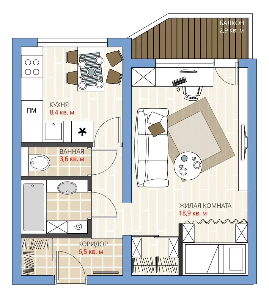 Foto: Distribuciones en estilo , Habitación infantil, Apartamento de pequeño tamaño, Replanificación, P-44M – fotos en nuestro sitio web