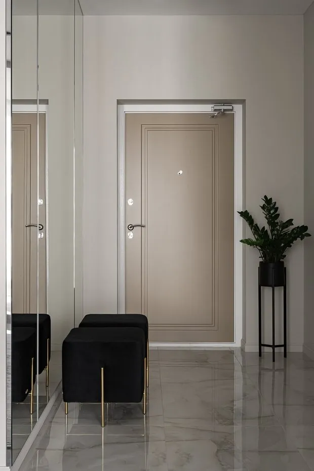 Foto: estilo moderno, apartamento, estudio, proyecto de la semana, Margarita Melnikova, 40-60 metros cuadrados – foto en nuestro sitio web