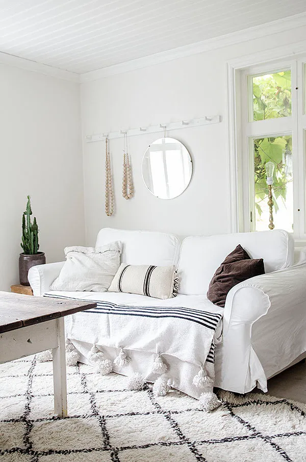 Photo : Salon en style scandinave, Décoration d'intérieur, Maison, Suède, Dacha – photo sur notre site