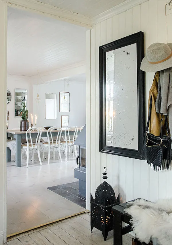 Photo : Entrée en style scandinave, Décoration d'intérieur, Maison, Suède, Dacha – photo sur notre site